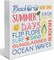 Country Summer Wooden Block Sign - Summer Days Decor for Desk, Wall, or Shelf - Rustic Home Sign
